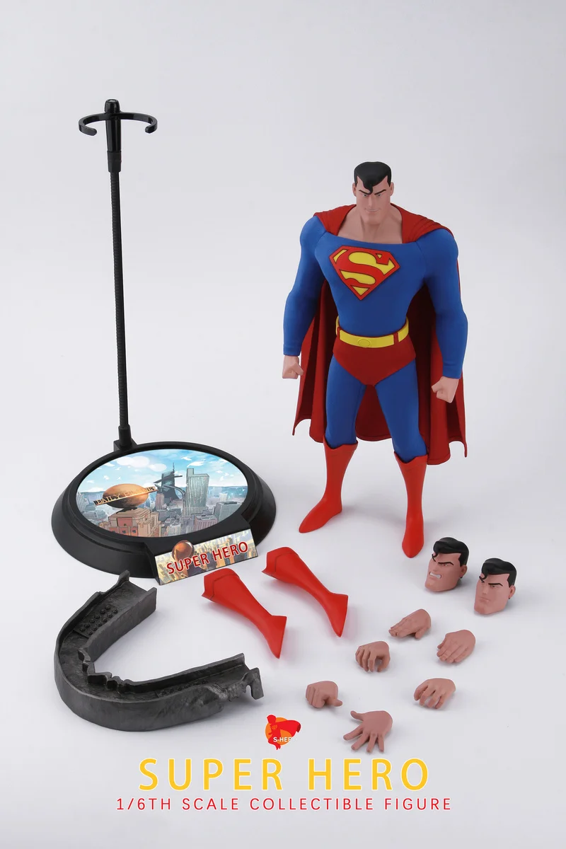 

В наличии S-Hero 1/6, Супермен Sh004, экшн-фигурка, Коллекционная модель, игрушка в подарок