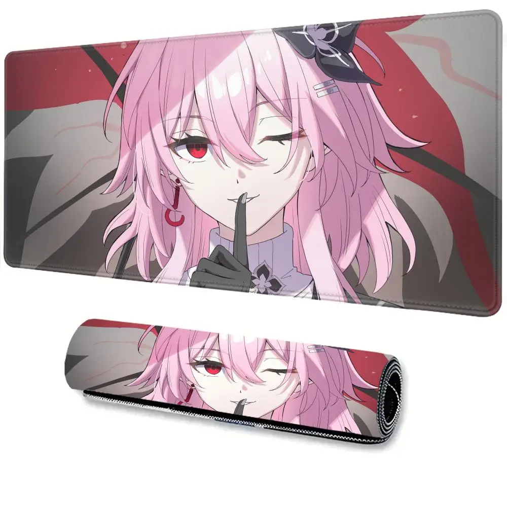 

Mouse Pad Honkai Star Rail Gaming Anime Evernight March 7th Mousepad Non-slip Desk Mat Large Protector Keyboard Pads