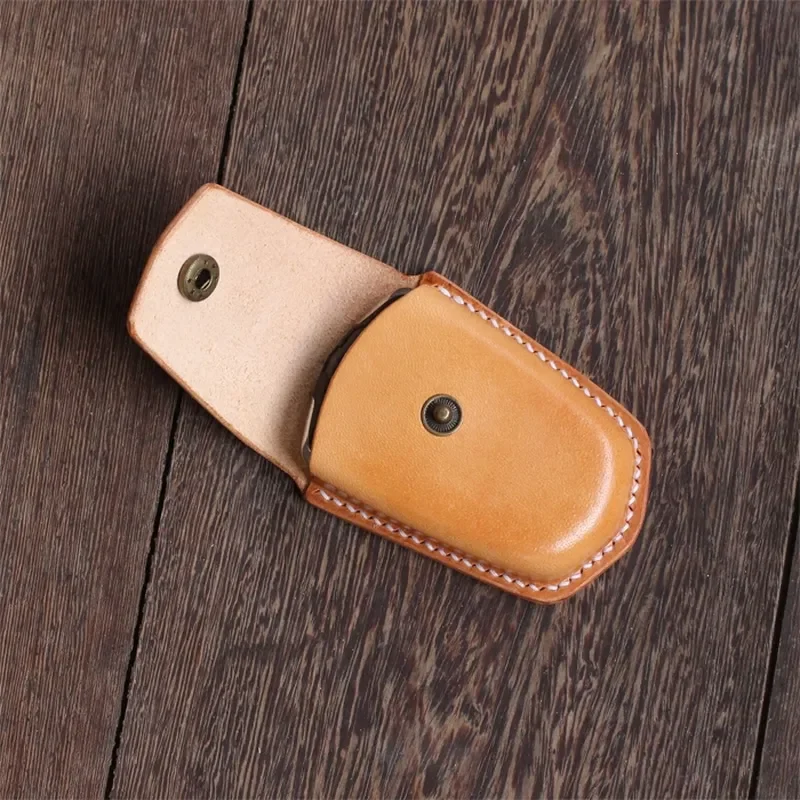 for Cadillac Leather Key Case Vegetable Tanned Handmade All-inclusive Key Holder