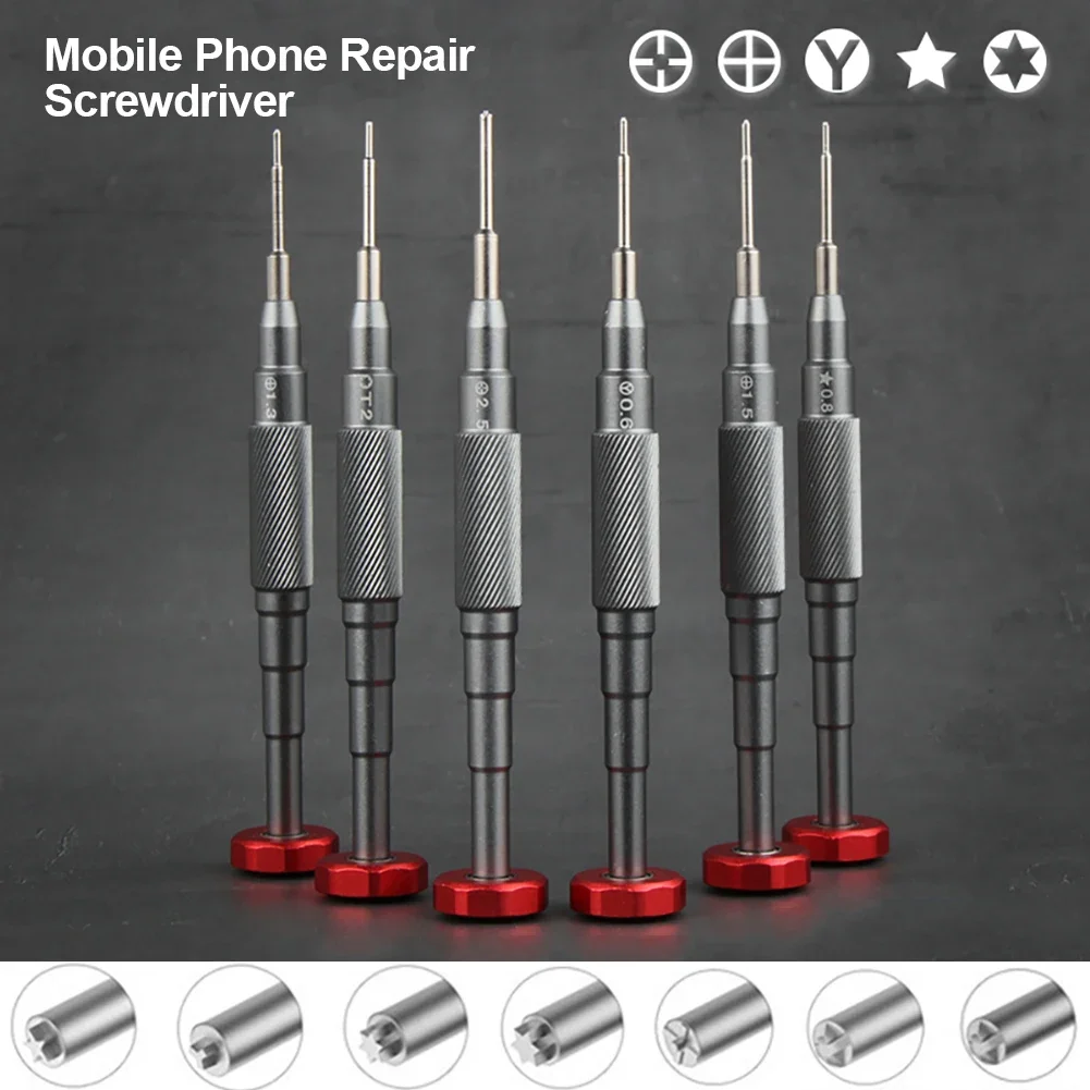 Mobile Phone Maintenance Precision Screwdriver Phillips Y0.6 Pentalobe 0.8 M2.5 T2 Bits OEM Screwdrivers Set Anti-rust Anti-slip