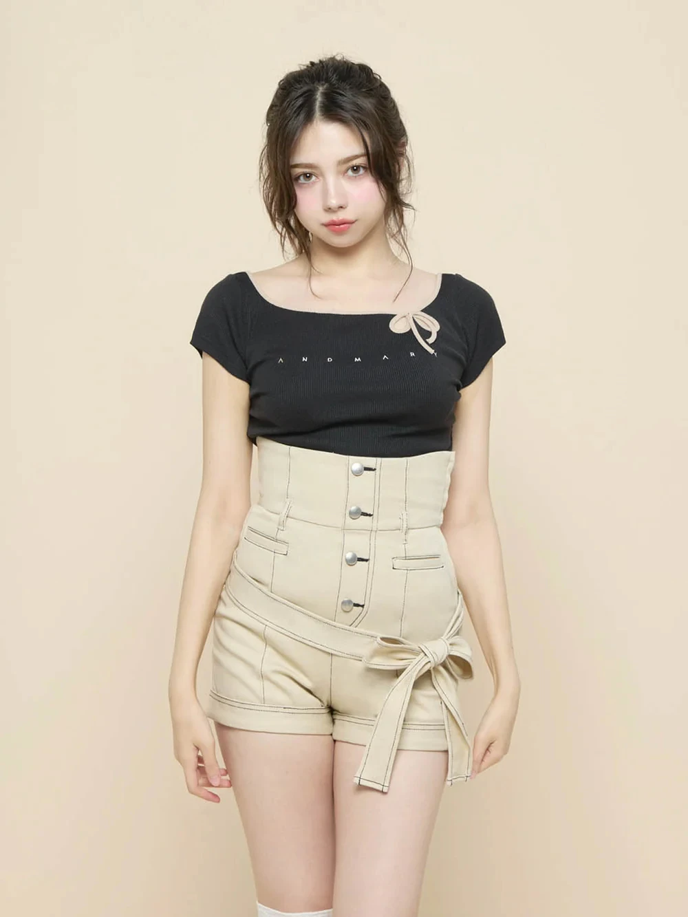 

Japanese Style Summer Thread Short Sleeve Tees Embroidery Letters Slimming Basic T-shirt All-match Pullover O-neck Crop Tops