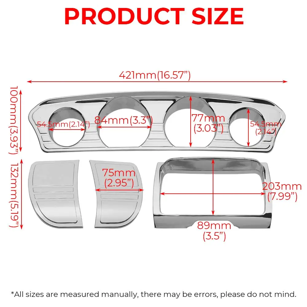 Motorcycle Inner Fairing Gauge Panel Trim Switch Panel Accents Cover For Harley Electra Street Glide Ultra Limited 2014-Later
