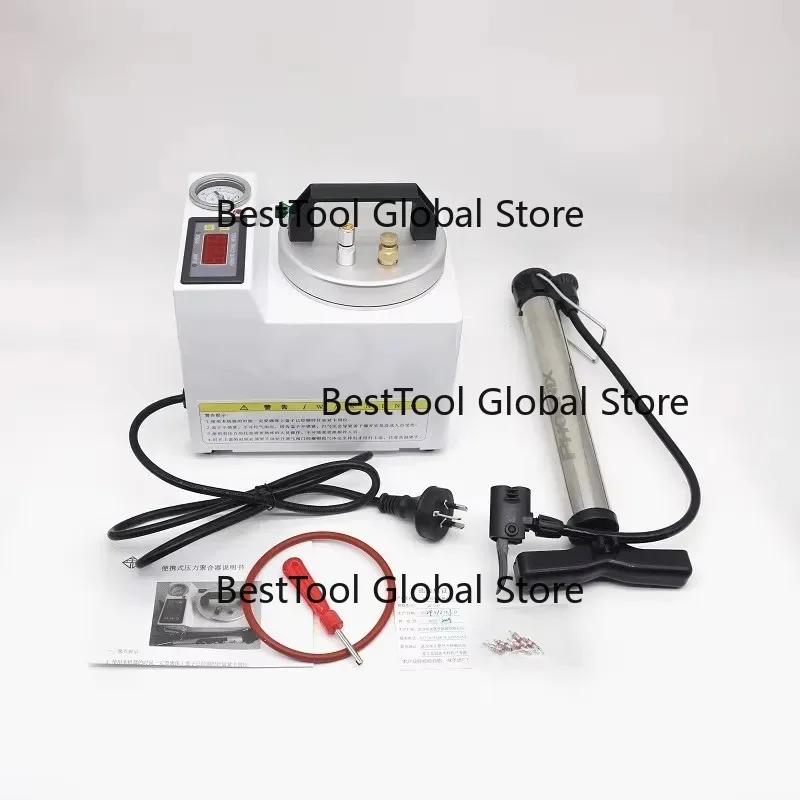 De-ntal Polymerizer Porta-ble Curing Pressure Pot Lab Polymerizing Digital Display Adsorption silicone rubber repair