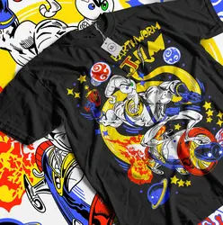 Earthworm Jim T-shirt Heroes Vintage Tee Anime Manga Gifts Shirt All Size