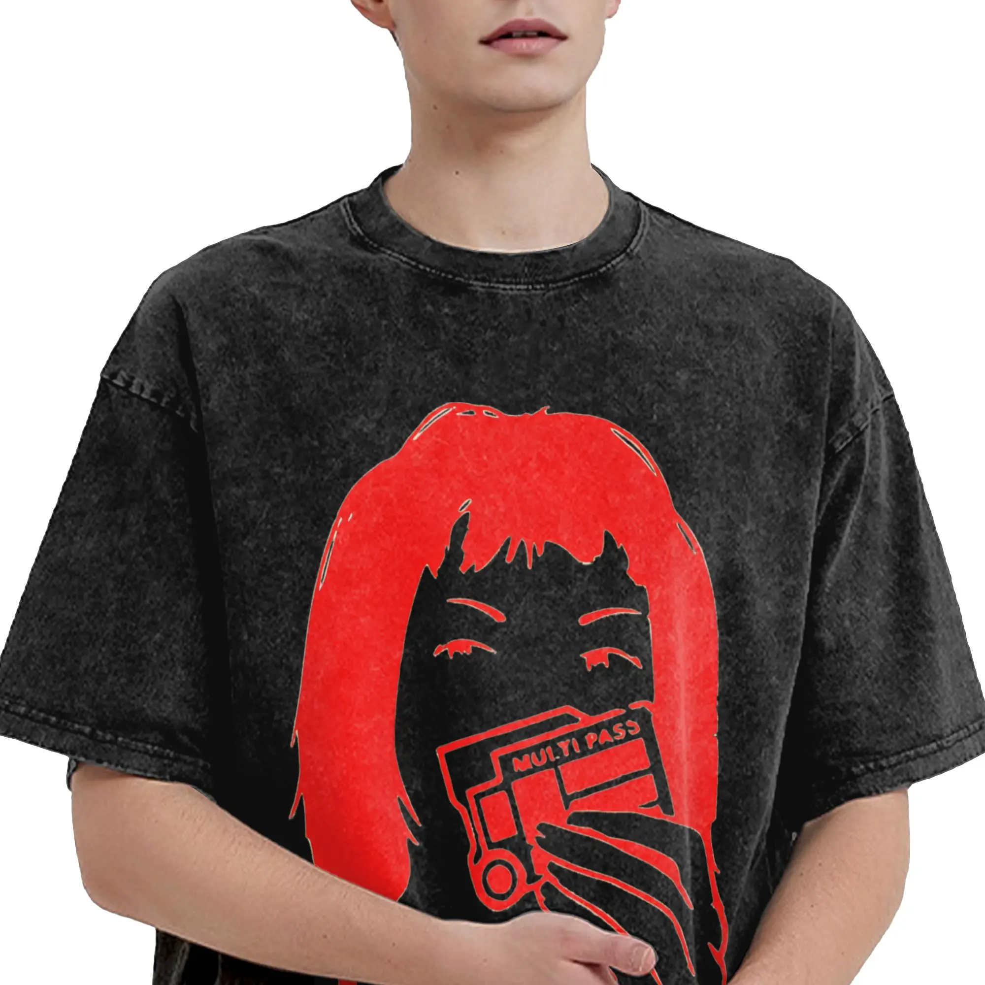 Leeloo Dallas The Fifth Element  Washed T Shirt Streetwear Hip Hop Vintage T-Shirts  Tees for Men Women Short Sleeve Harajuku