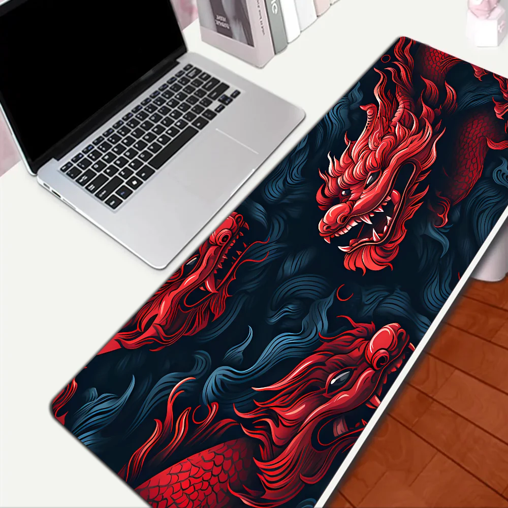 Dragon Mousepad Large XXL Desktop Desk Mat Kawaii Gaming Accessories Students Writing Pad Desktop Mat