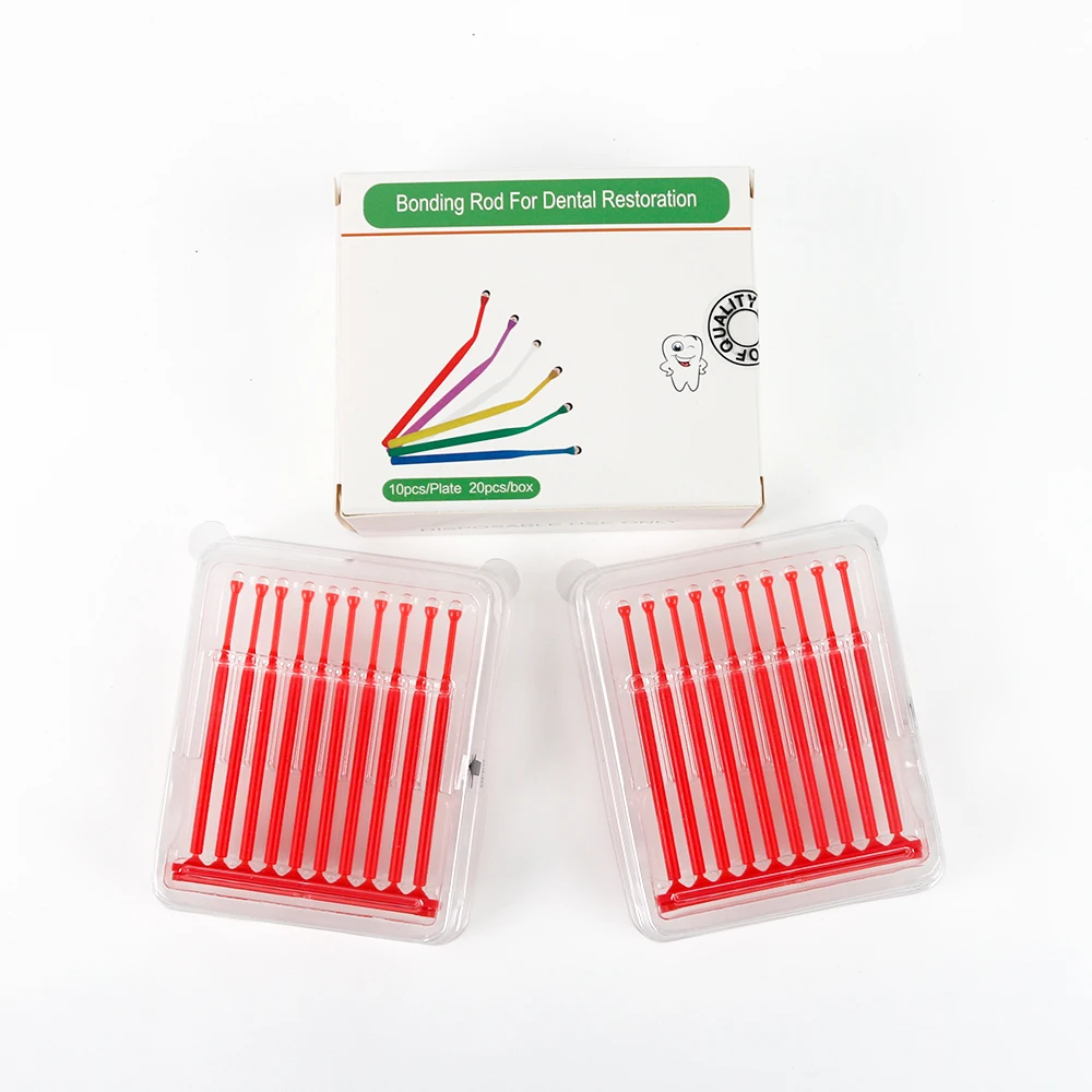 100pcs Disposable Dental Adhesive Bonding Rods for Tooth Crown Porcelain Veneer Dental Materials Brush Applicator
