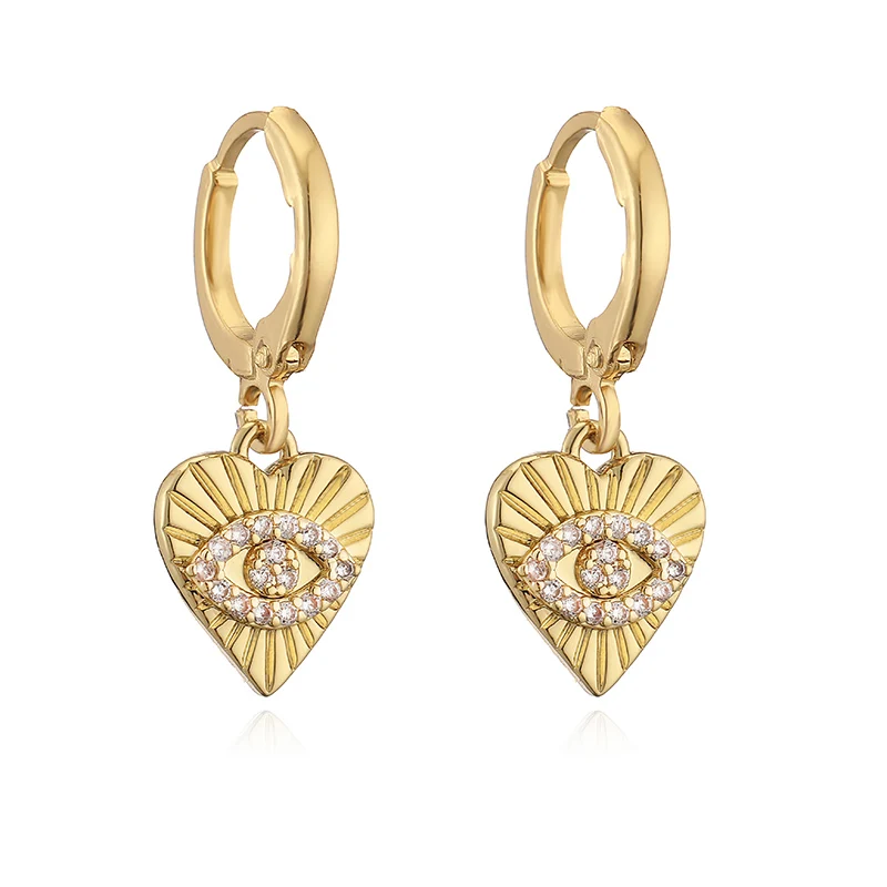 HECHENG, Small Pendant Earrings Shell Flower Sports Sweet and Cute Women\'s Jewelry Party Earrings 1 Pair