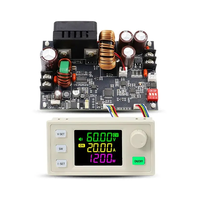N82R XY6020LV CNC Adjustable DC Power Supply Constant Voltage Constant Current Maintenance 20A/1200W Step-Down Module