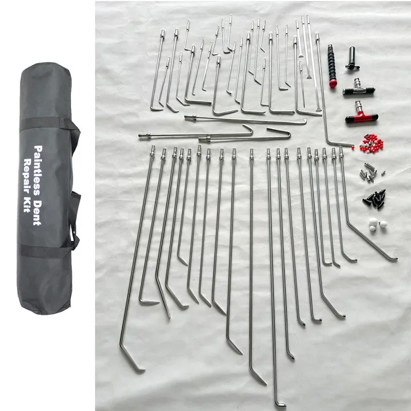 Acero de grado profesional para Super para gancho de liberación rápida, juego de 50 piezas para reparación de abolladuras de carrocería de coche y reparación de chapa metálica