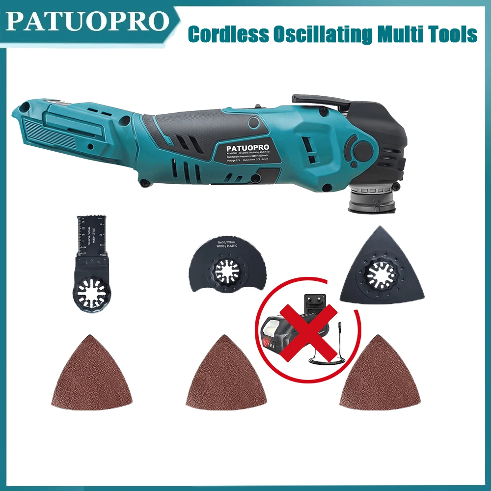 5-Speed Brushless Cordless Oscillating Multi Tools Poratble Electric Saw Shovel Cutting Power Tool For Makita 18V Battery