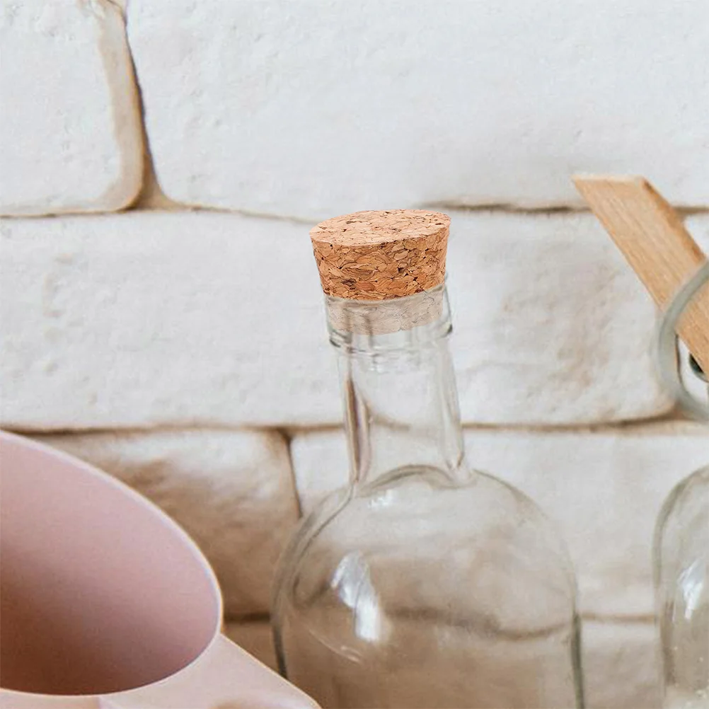 

60Pcs Tapered Cork Stoppers 6 Sizes Natural Cork Soft Texture for Airtight Sealing Wine Bottles Jars Craft Projects