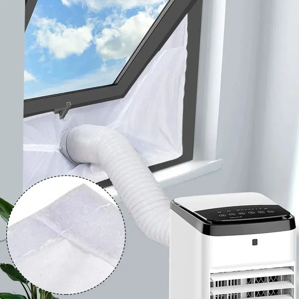 Universal Skylight PAC Window Seal Fabric Portable Air Conditioner Vent Hose Seal For Sloped Tilt Roof Window Heat Barrier Kit