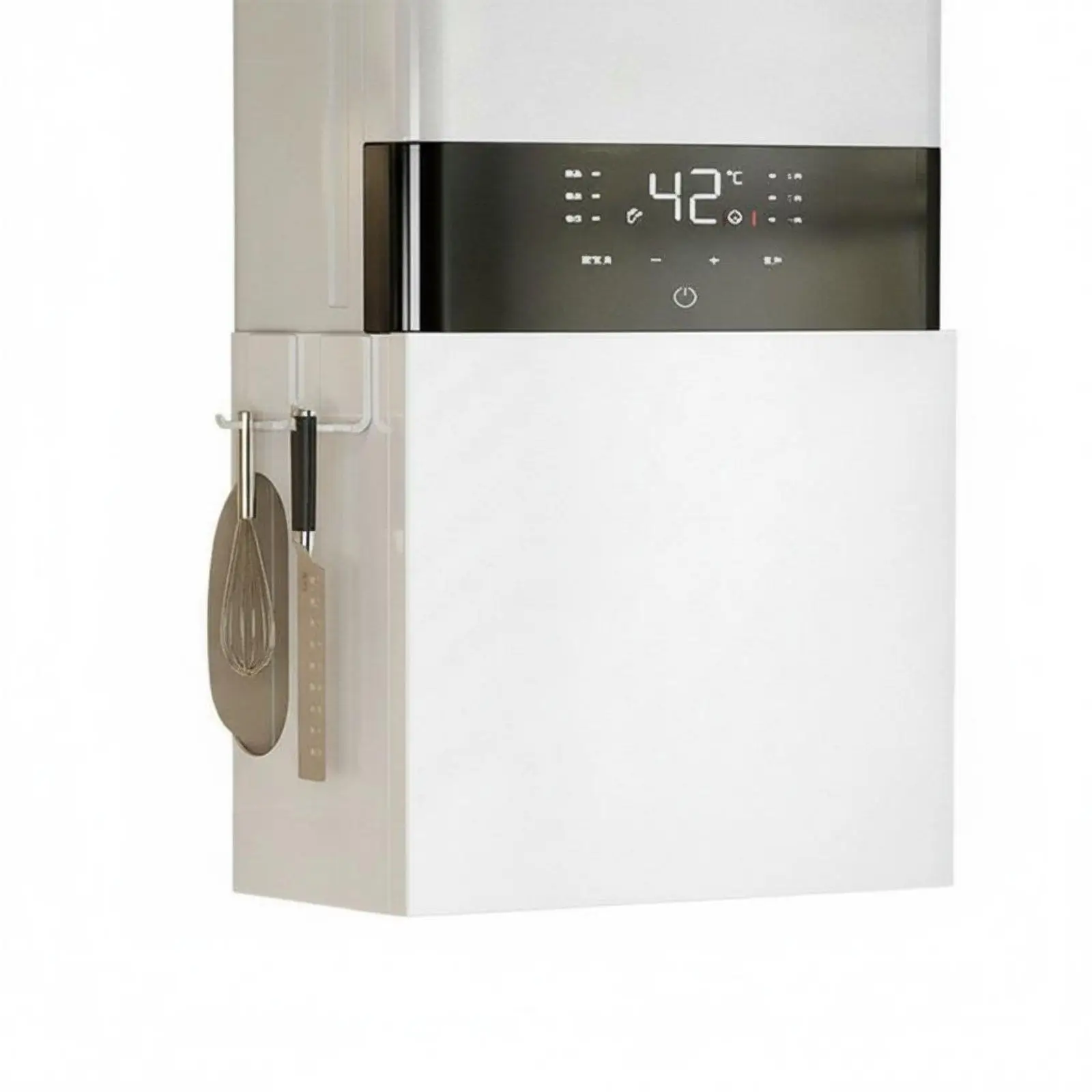 Gas Meter Cover Carbon Steel Pipe Concealment Shelf Kitchen Storage Rack for Household Renovation