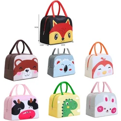 Cartoon lunch bag, portable thermal lunch box, picnic supplies bag, new type of baby bottle for girls and children