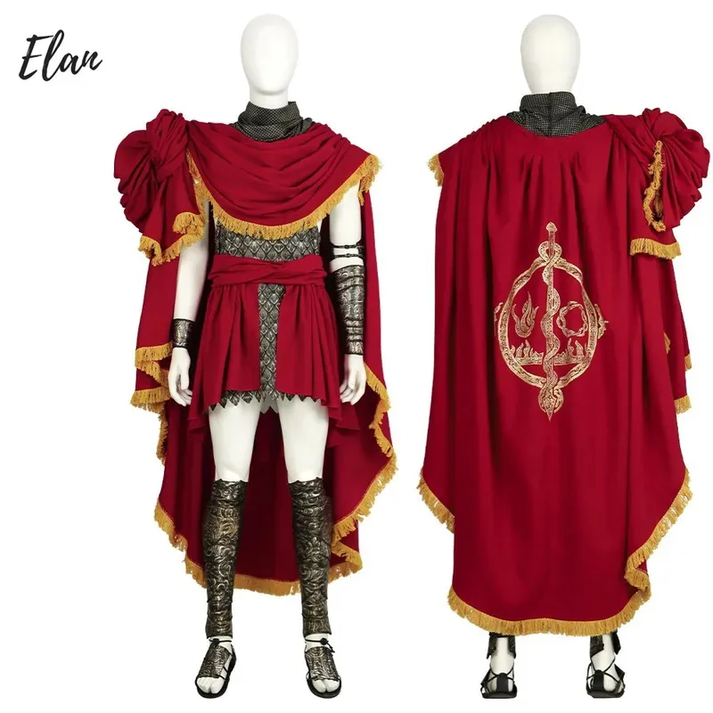Red Messmer The Impaler Costume Uomo Erdtree Cosplay Top Mantello Accessori Set completo e articoli individuali venduti ty'4