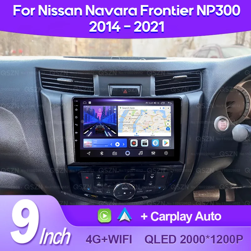 

QSZN Android 12 Car Radio For Nissan Navara Frontier NP300 4 D23 2014 -2021 Multimedia Video Player GPS Carplay Auto Navigation