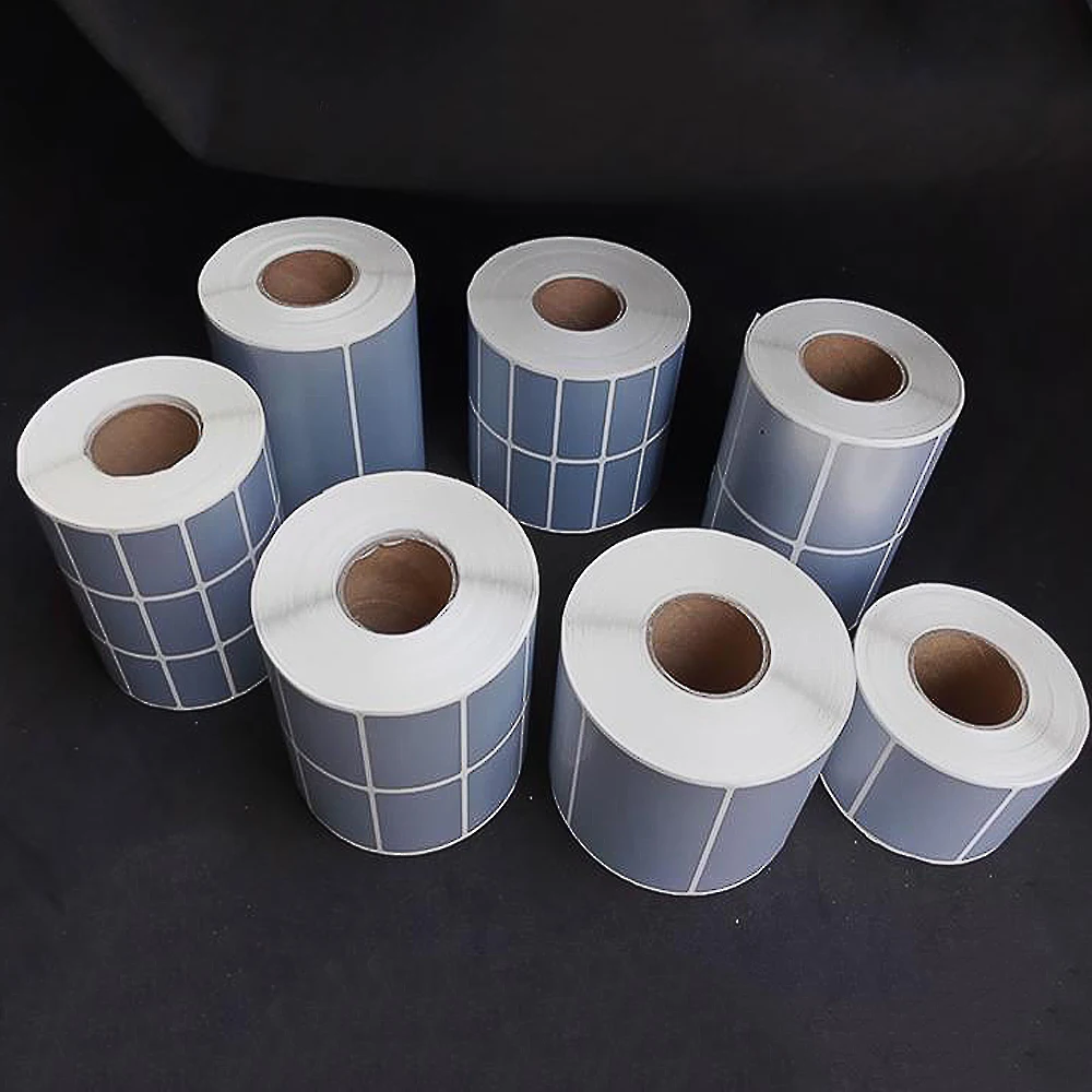 Label Maker Matte SILVER PET Adhesive Paper 30mm 40mm 70mm×50mm×1000 PCS Label Paper For Resin Based Carbon Ribbon Printing