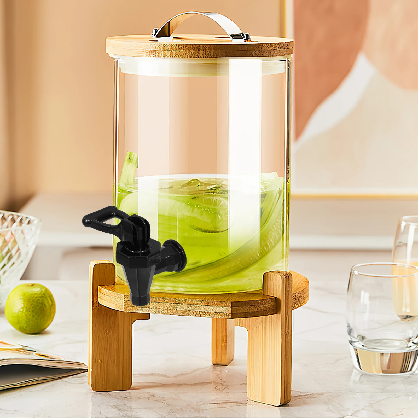 

Water Dispenser Tap Push Button Reusable Beverage Spigot Plastic Jug Spout Cooler Nozzle Replacement Parts Water Dispenser Tap