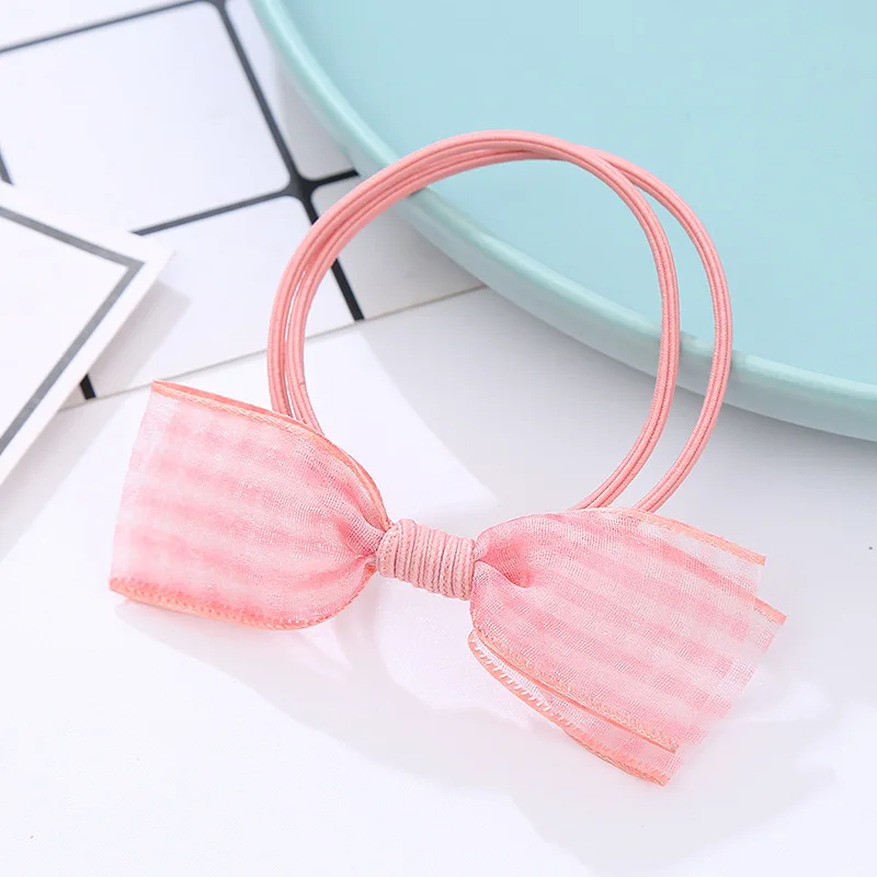 أنيقة فيونكات شعر 10 قطعة الكورية صافي Scrunchie مجموعة الذهب حافة ربطات شعر لطيفة النساء الاستخدام اليومي فتاة إكسسوارات الشعر