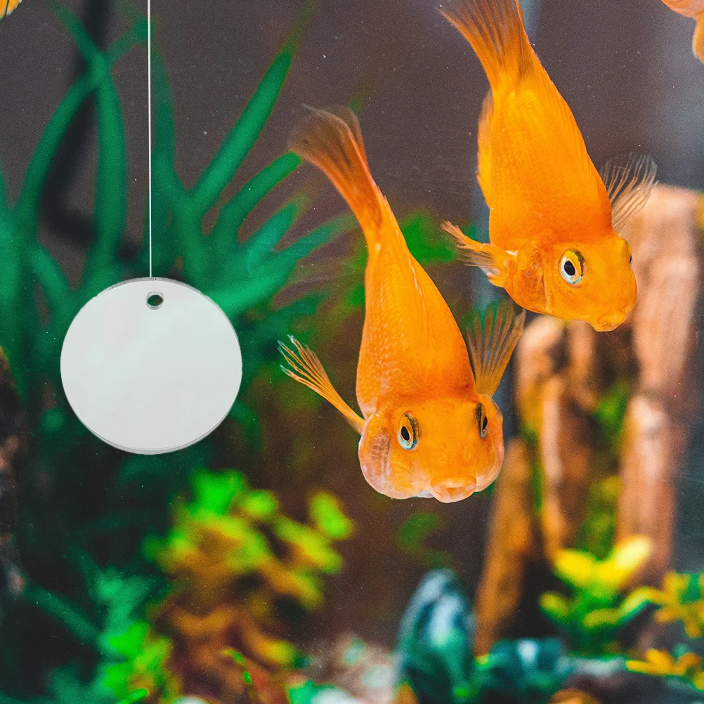 

1PCS Betta Training Float Fish Tank Floating nament Bowl naments Toy Dualsided Design Regular Mirror Floating Ball