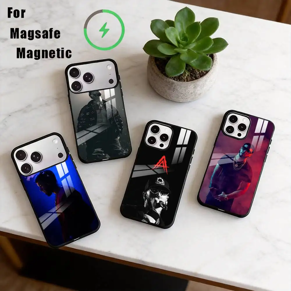 

A-Anuel AA Rapper Phone Case For iPhone17,16,15,14,13,12,11 Plus,Pro Magnetic with Magsafe Wireless Charging