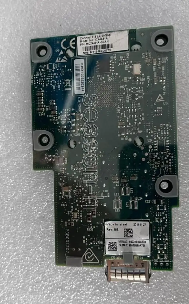 MCX4431A-GCAN ConnectX-4 Lx 50Gbe OCP 2.0 Network Card