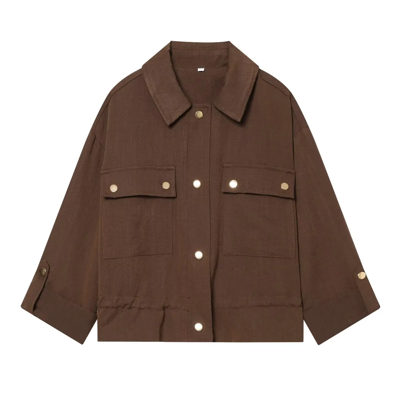 Women 2026 Spring Autumn New Hot Selling Fashion Street Style Large Pocket Shirt Jacket Coat Trendy Chic Casual Daily Versatile