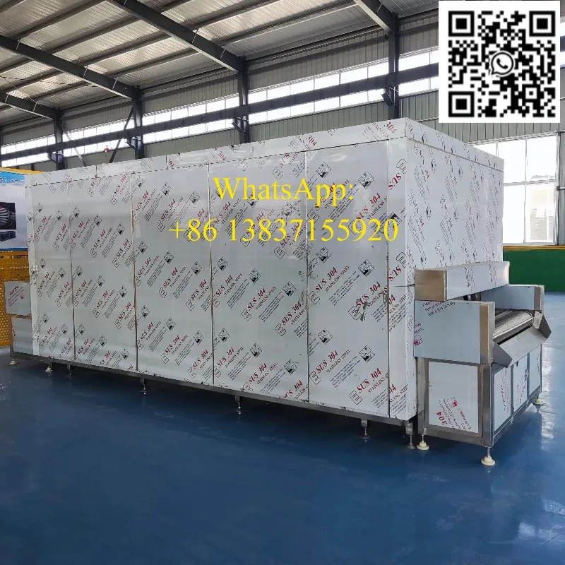Customized  Tunnel Freeze Machine Air Blast Tunnel Freezer Individual Quick Freezing Freeze Tunnel