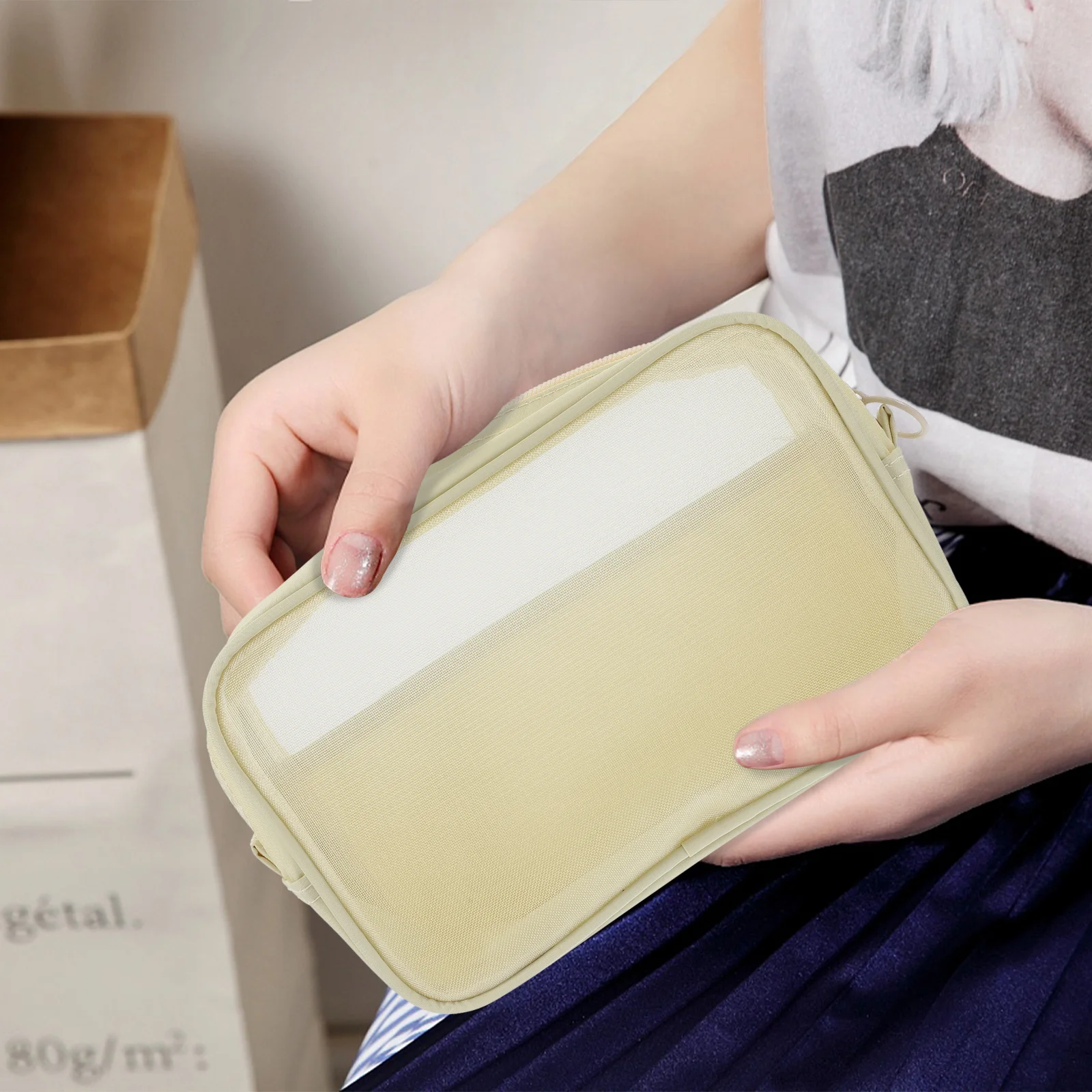 

3Pcs Makeup Bag Travel Pouch for Women Waterproof Toiletry Bags Organizer Portable Case for Makeup and Electronics