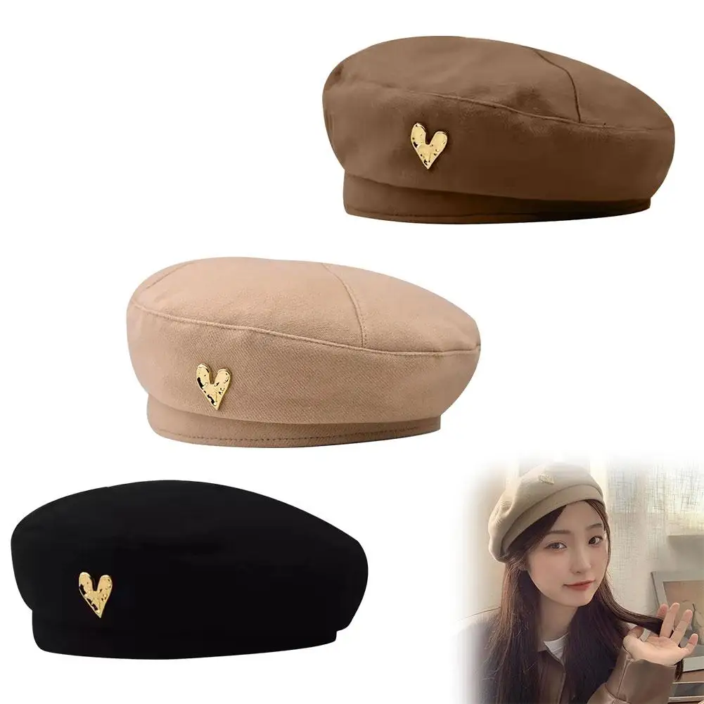 Women Beret Fashion Plain Octagonal Newsboy Cap Retro Painter Celebrity Ladies Autumn Cap Winter Breathable Hats Inter O0f5