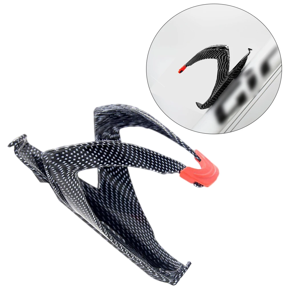 

2pcs Water Bottle Rack Lightweight Accessories Carbon Fiber Kettle Cages for Mountain Road Cycling Tough
