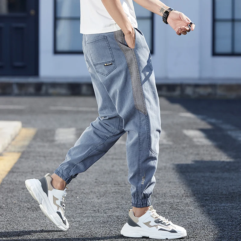 Mode confort unisexe pantalon en jean droit nouveau classique jean moulant décontracté mode printemps automne hommes coupe ajustée pantalon Streetwear