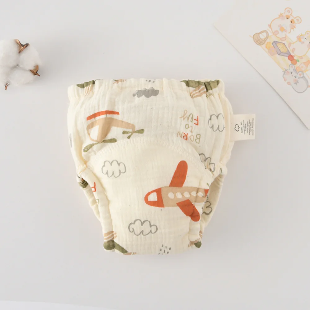 New Cotton Gauze Baby Waterproof Reusable Training Pants Boy Girl Diaper Infant Shorts Nappies Panties Changing Underwear Cloth