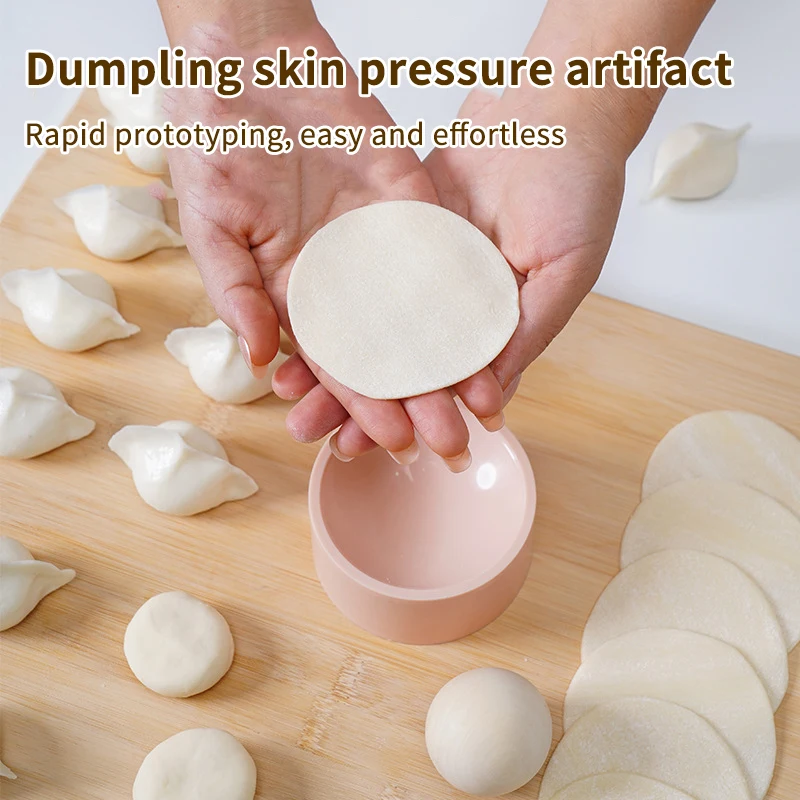 Dumpling Maker Press Round Mold For Dumpling Pie Rolling Tool Quick Noodle Wrapper Baking Kitchen Gadgets Handheld Dough Presser - view 2