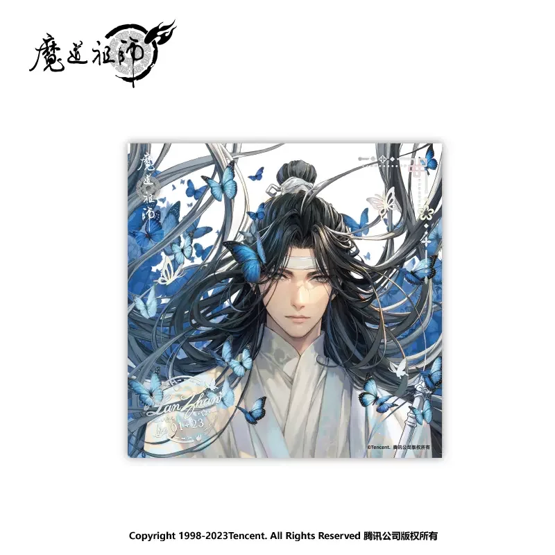 Sunsyea MDZS Mo Dao Zu Shi Official Merch 2024 Lan Wangji Birthday Theme Series Acrylic Stand Badge Colored Paper Ornament