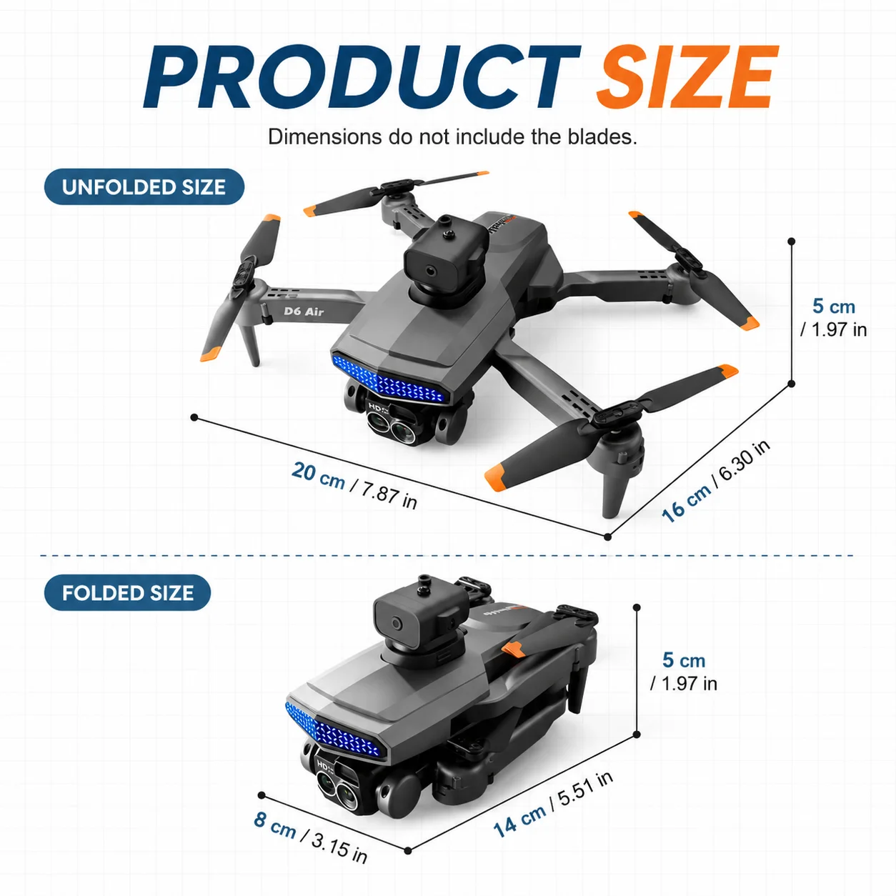 ZNLYRION D6 Air Foldable RC Dr - Fpv Drone Bag recension och pris