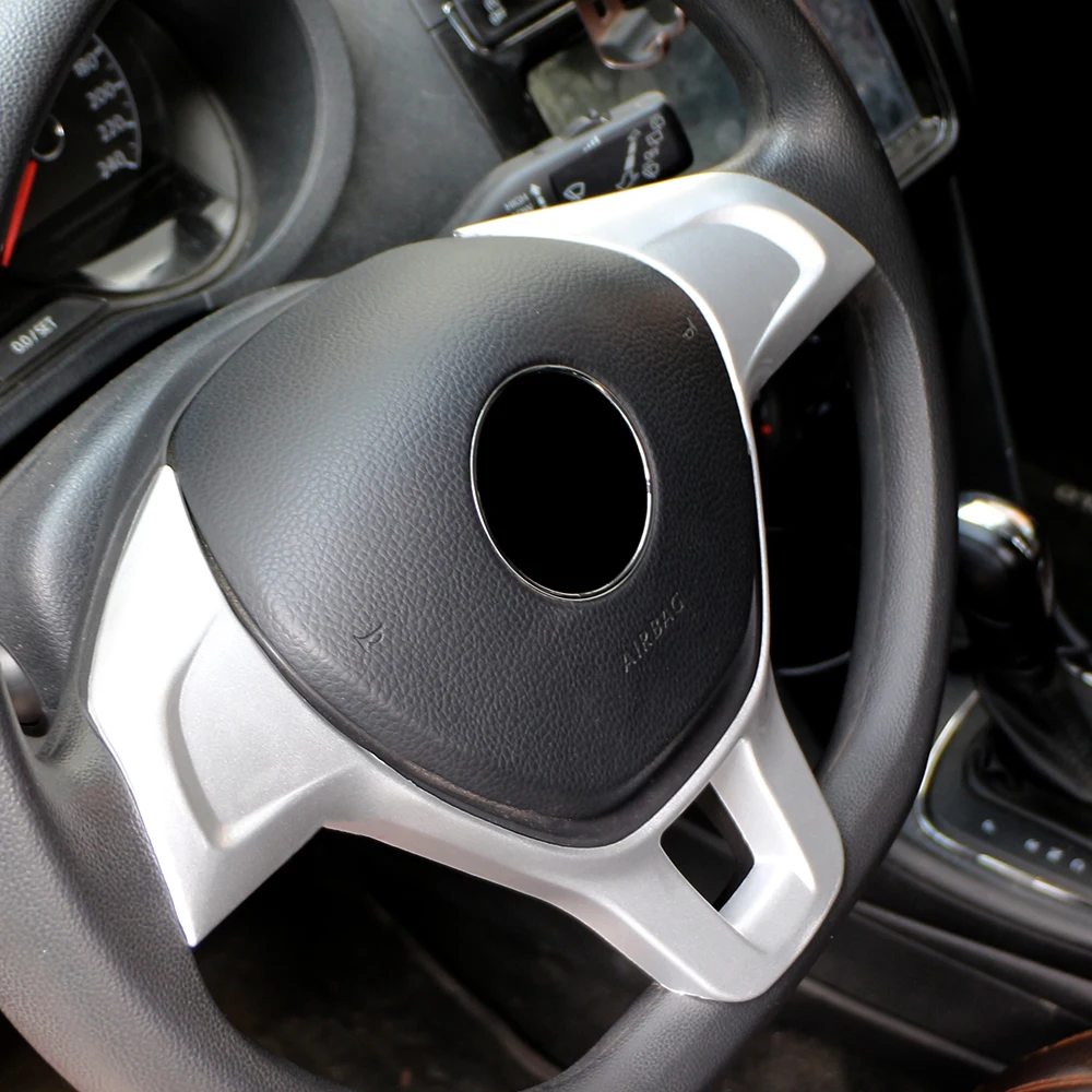 Car Steering Wheel Panel Cover Sequins for Volkswagen VW Golf 7 GTI MK7 2013-2017 POLO 2014 2015 Jetta MK6 2015 2016+ ABS Trim