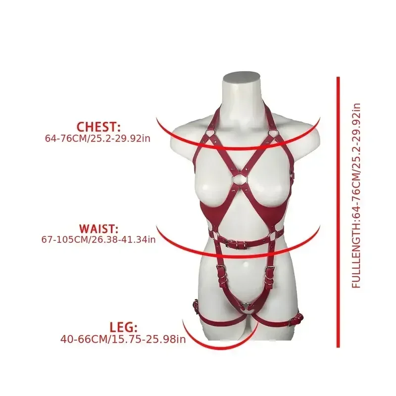 مثير ملابس داخلية نسائية من الجلد النساء Bdsm تسخير مجموعة طوق عبودية الجسم المثيرة الساق الصدرية قفص الحمالة الاباحية 18 ملحق ملابس الكبار