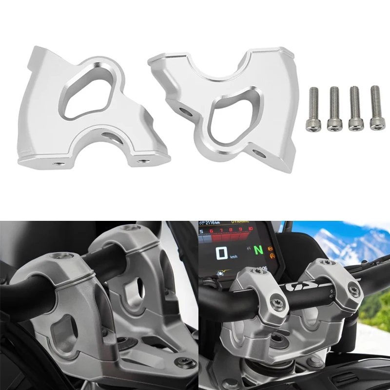 R1300RT Motorcycle Handlebar Riser Drag Handle Bar Clamp Extend Adapter For BMW R1300 RT R 1300RT 2024 2025 2026 Accessories