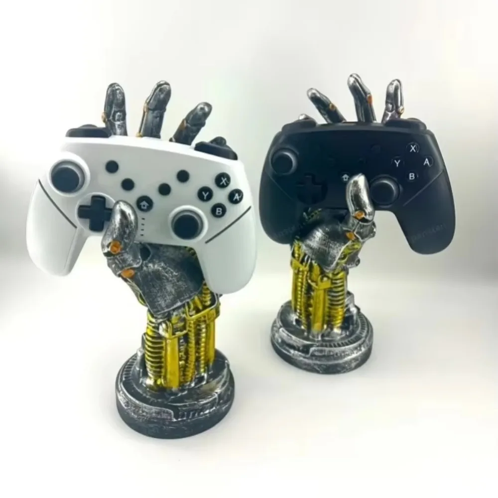 New Creative Game Controller Desktop Stand Cyberpunk Mechanical Arm Simulated Robot Hand Sculpture Mechanical Hand Staute Decor