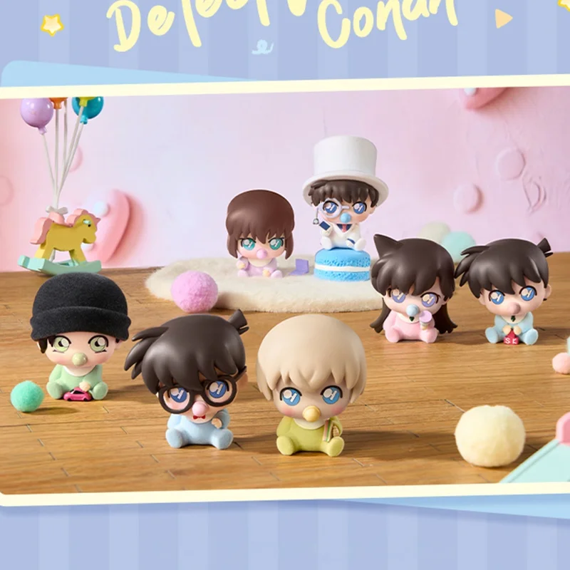 

100% официальный подлинный брелок для ключей Detective Kenan Baby Meng Fu Fu, слепая коробка, аниме-фигурка, рюкзак, подвесная игрушка, подарок на день рождения для фанатов