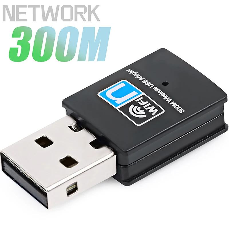 

1PC 300Mbps Mini USB Wireless Receiver Wifi Adapter WLAN Card 802.11b/g/n RTL8188 Adaptor Network Card For PC Desktop Computer