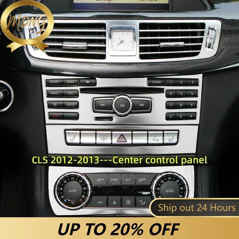 Car Center Console Air Conditioning CD Control Panel Cover Trim For Mercedes Benz CLS 350 cls300 W218 2012 2013 Auto Accessories