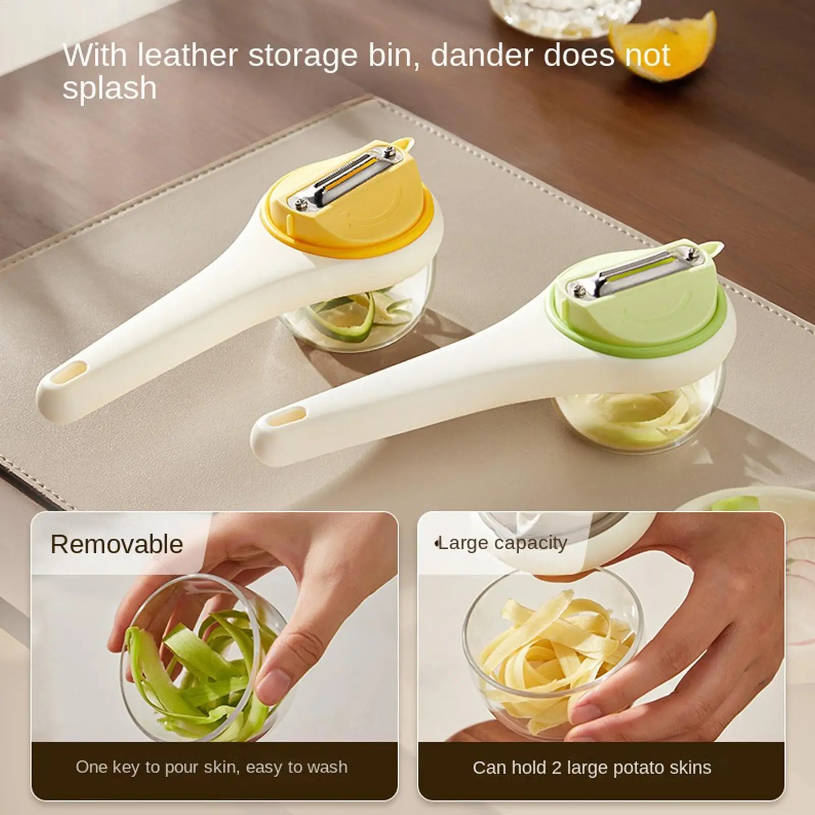 Kitchen Peeler With Storage Box Fruit Vegetable Potato Carrot Peeler Stainless Steel Multi-Functional Peeler Slicer Peeling tool