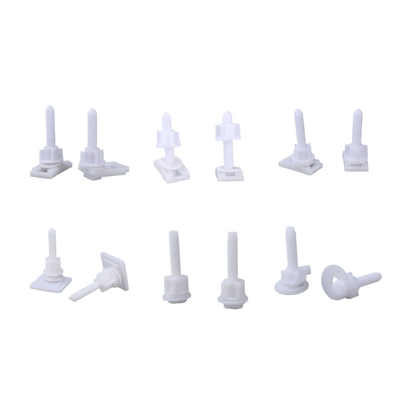 Y1UB Convenient Toilet Cover Screws Bolts Pair Essential Fixings for Your Bathroom