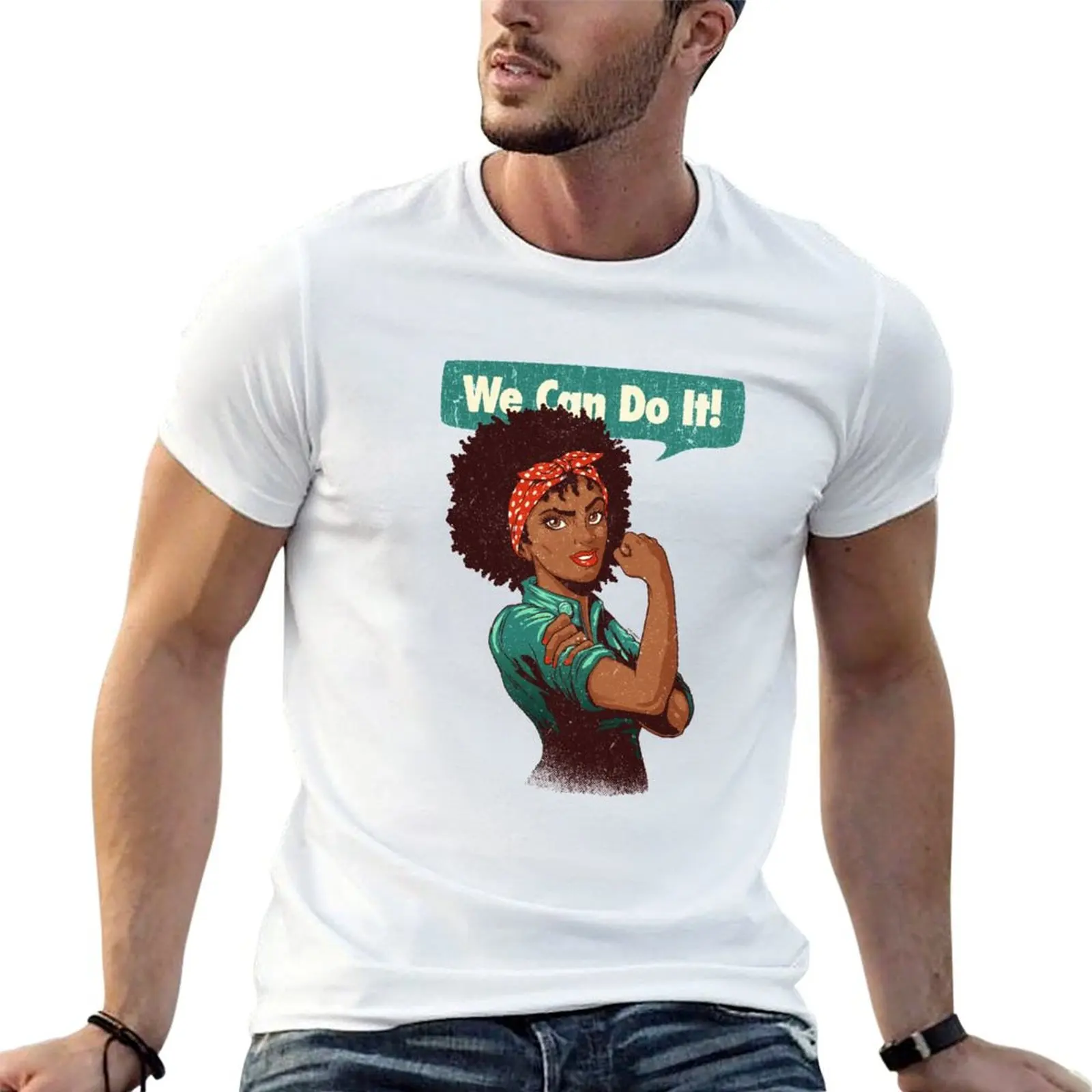 

We Can Do It! Black Girl Black Queen Shirt V2 T-Shirt t shirt for man t shirts with prints T-Shirt