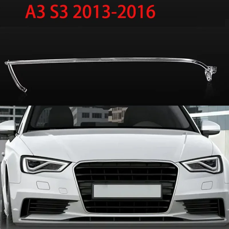 Car Aperture Hernia Headlight DRL Guide Daytime Running Light Tube LED Light Bar White Light For Audi A3 2013-2015