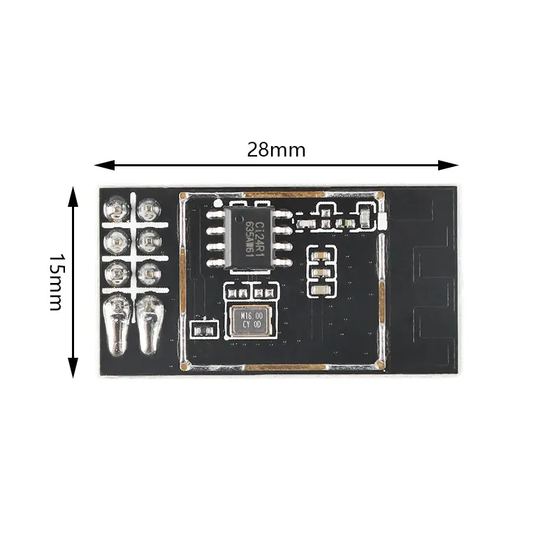NF-05-S 2.4G وحدة وحدة لاسلكية/رقاقة Ci24R1/واجهة SPI/هوائي PCB على متن الطائرة