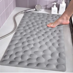 Bathroom Floor Mat Super Anti-slip Bathtub Mat Bath Mat Home Decoration Stone Pattern Plastic Toilet Mat Non-slip Mat